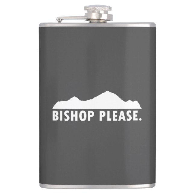 Bishop Please Hip Flask (Front)