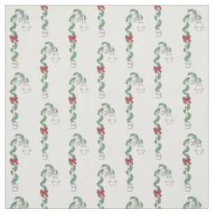 Bishop's Crook Lamppost New York City Christmas Fabric