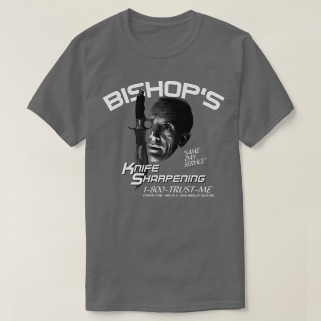 Bishops Knife Sharpening Service T-Shirt (Design Front)