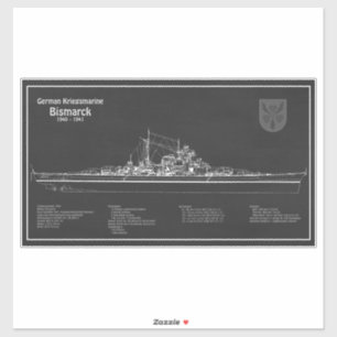 Bismarck - Battleship Blueprint Plans PD