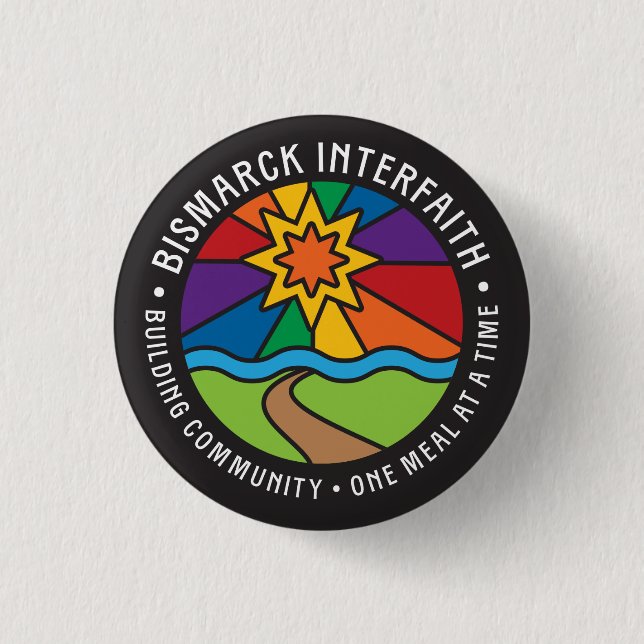 Bismarck Interfaith 3 Cm Round Badge (Front)