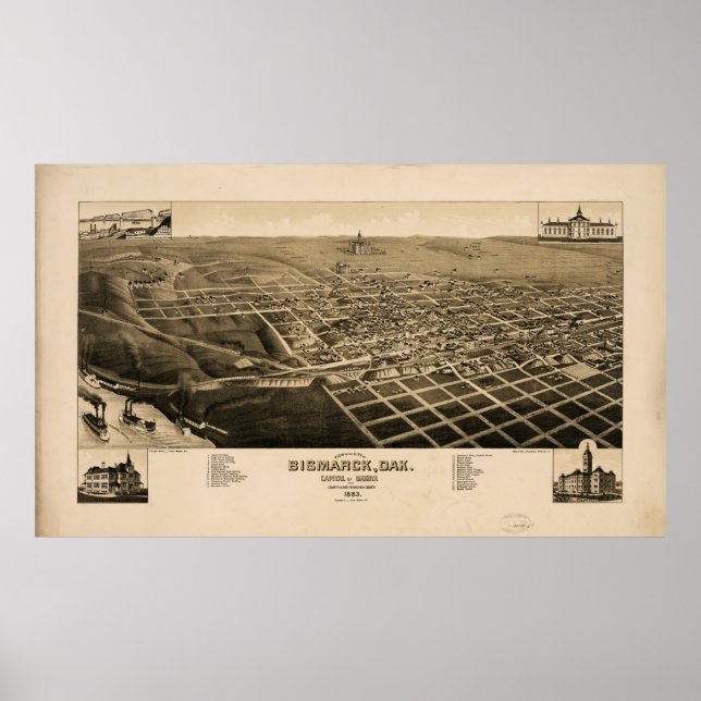 Bismarck, North Dakota (1883) Poster (Front)