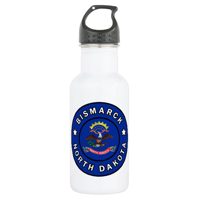 Bismarck North Dakota 532 Ml Water Bottle (Front)