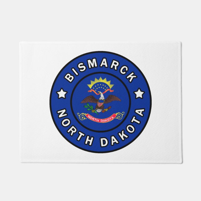 Bismarck North Dakota Doormat (Front)