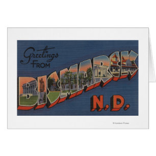 Bismarck, North Dakota - Large Letter Scenes