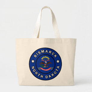 Bismarck North Dakota Large Tote Bag