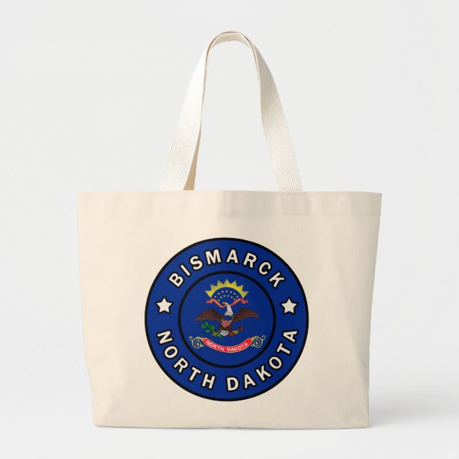 Bismarck North Dakota Large Tote Bag (Front)