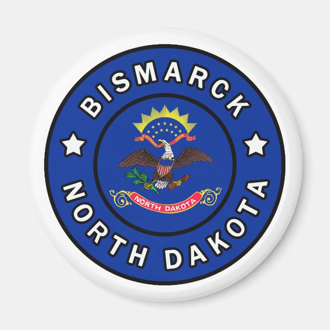 Bismarck North Dakota Magnet (Front)