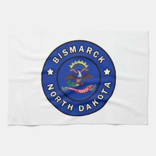 Bismarck North Dakota Tea Towel