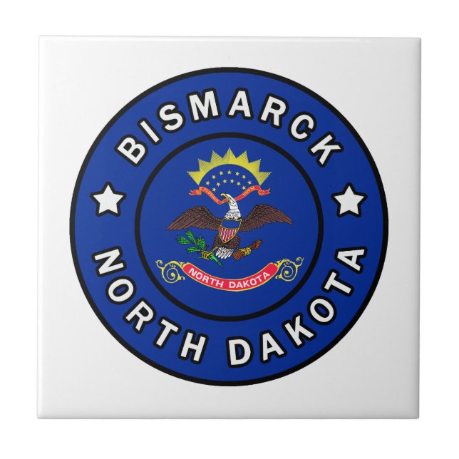 Bismarck North Dakota Tile (Front)