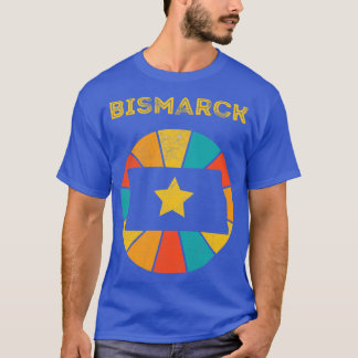 Bismarck North Dakota Vintage Distressed Souvenir T-Shirt