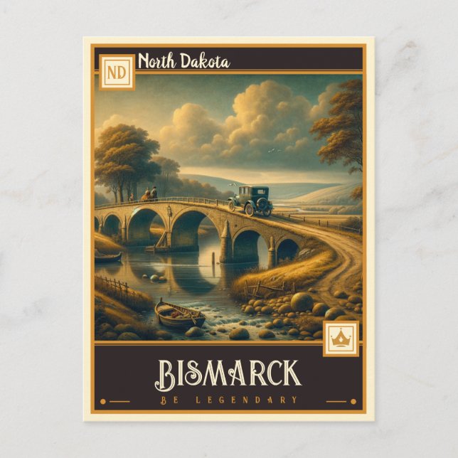 Bismarck, North Dakota | Vintage Postcard (Front)