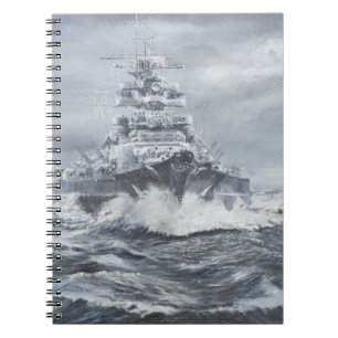 Bismarck off Greenland coast 1900hrs 23rdMay Spiral Notebook