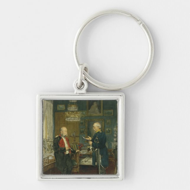 Bismarck with Emperor Wilhelm I Key Ring (Front)