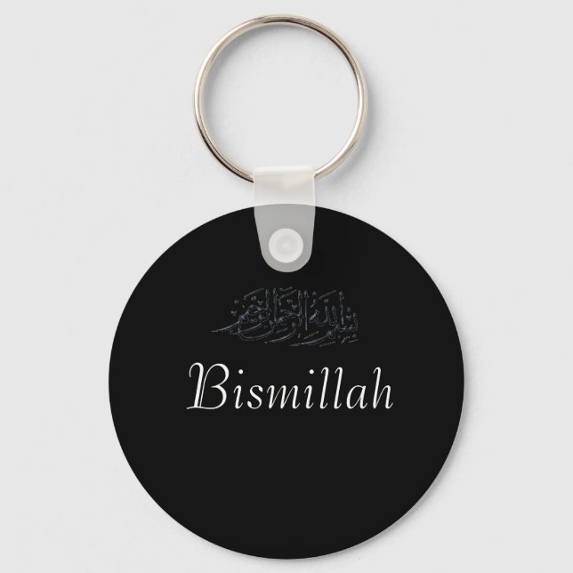 BismBlackOlive Bismillah Key Ring (Front)