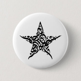 Bismillah Star Motif 6 Cm Round Badge