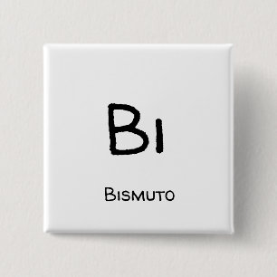 Bismuto - Bi 15 Cm Square Badge
