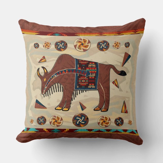 Bison Americana 3D Cushion (Front)