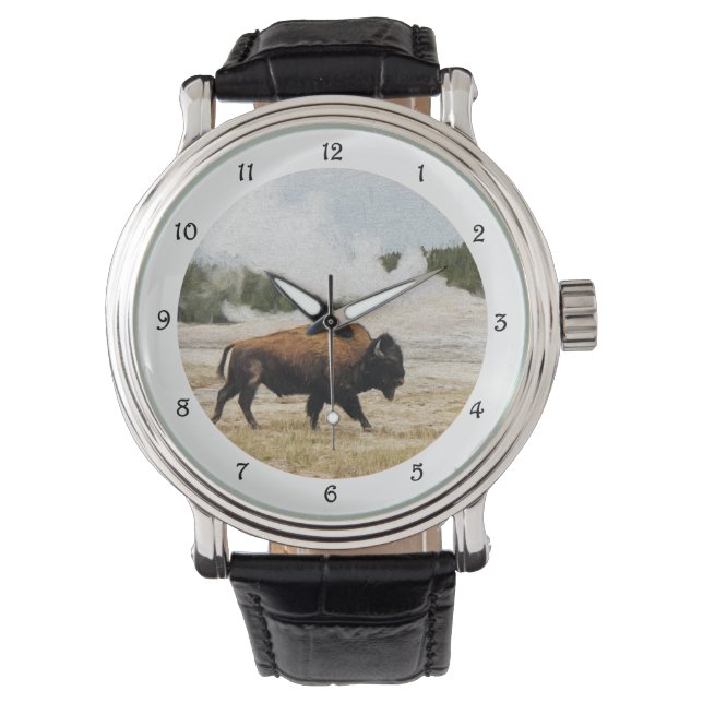 Bison and Old Faithful Watch (Front)
