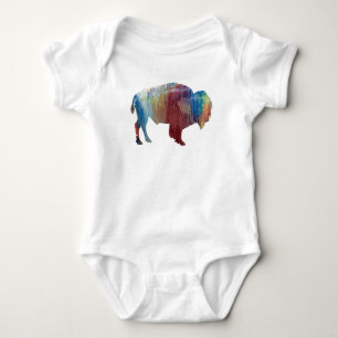 Bison art baby bodysuit