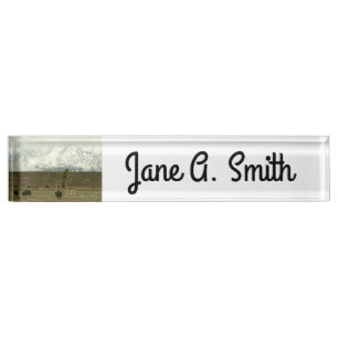 Bison at Grand Teton National Park Photography Nameplate