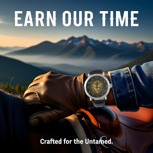 Bison Breaks Through a Wall in a Dynamic Display Watch