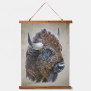 Bison Buffalo Animal Wildlife Nature Art Hanging Tapestry