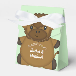 Bison Buffalo Baby Shower Favour Box