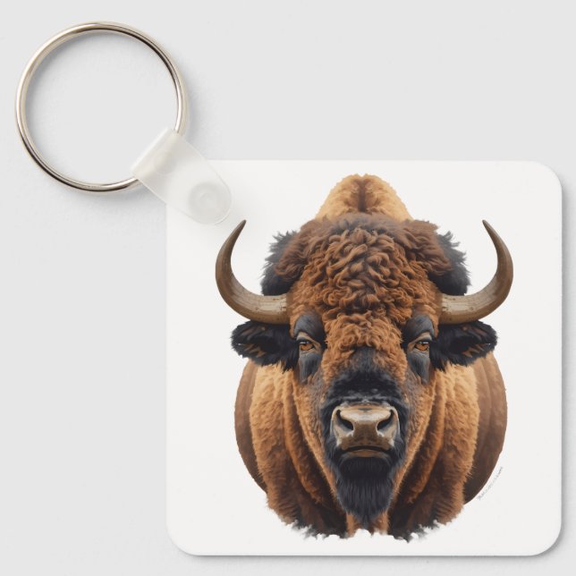 Bison / Buffalo Key Ring (Front)