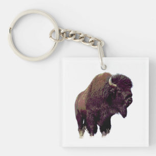 Bison Buffalo  Key Ring