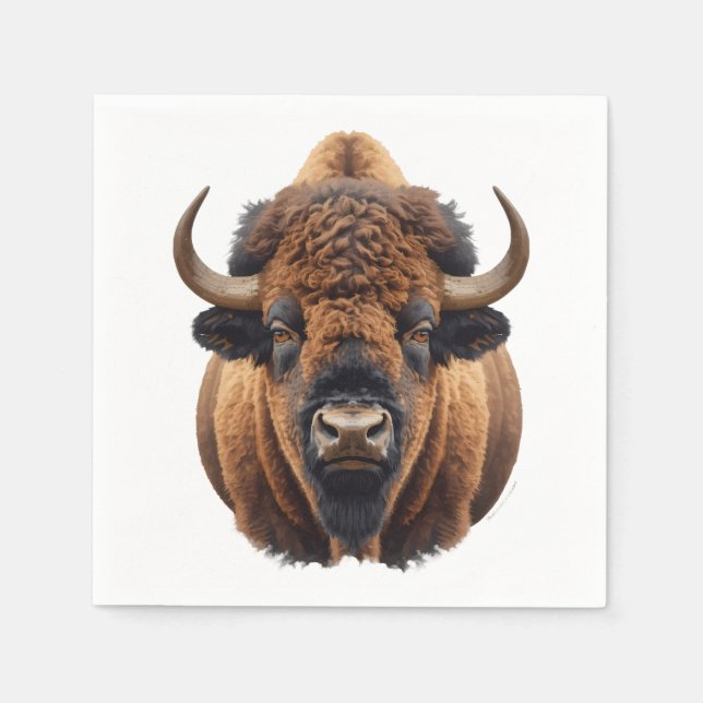 Bison / Buffalo Napkin (Front)
