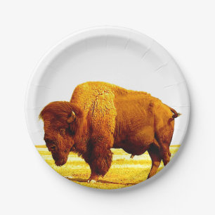 Bison / Buffalo Paper Plate