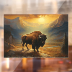 Bison Buffalo Sunset View