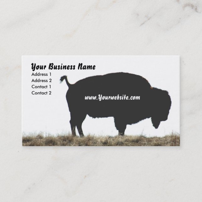 Bison Business Business Card (Front)
