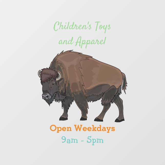 Bison cartoon illustration (Sheet)