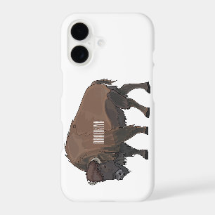 Bison cartoon illustration