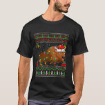 Bison Christmas Lights Santa Ugly Sweater Xmas<br><div class="desc">Bison Christmas Lights Santa Ugly Sweater Xmas</div>