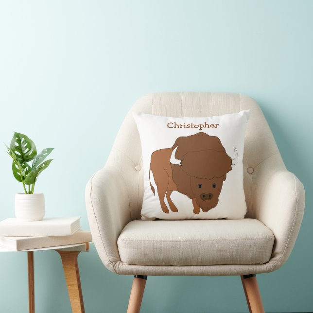 Bison Design Personalised Cushion (Chair)