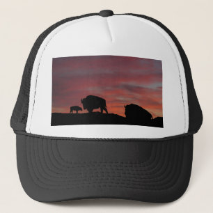 Bison family trucker hat