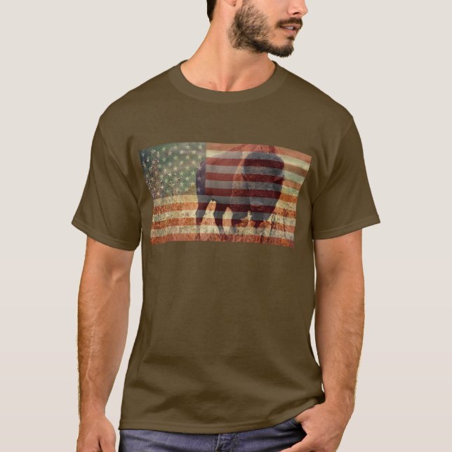 Bison Flag T-Shirt (Front)