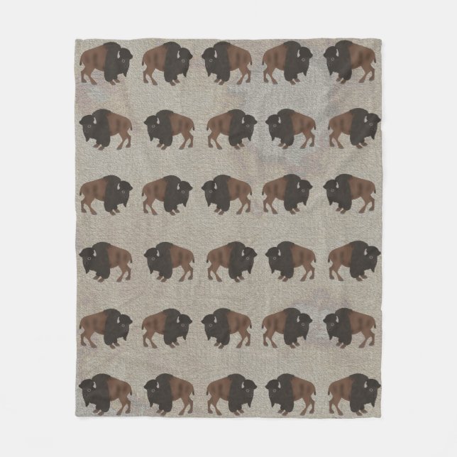 Bison Fleece Blanket (Front)