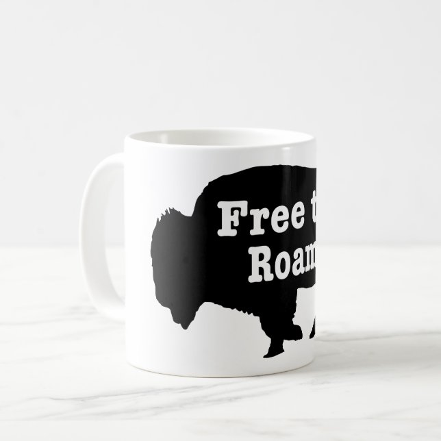 Bison Free To Roam Coffee Mug (Front Left)