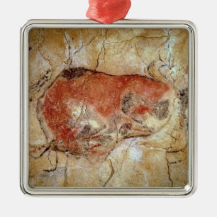 Bison from the Altamira Caves Metal Tree Decoration
