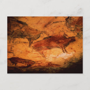 Bison from the Caves at Altimira, c.15000 BC Postcard
