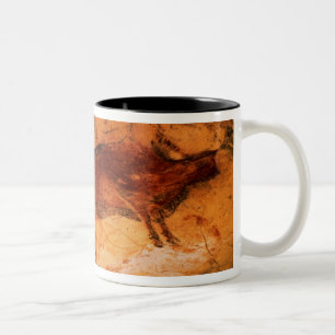 Bison from the Caves at Altimira, c.15000 BC Two-Tone Coffee Mug