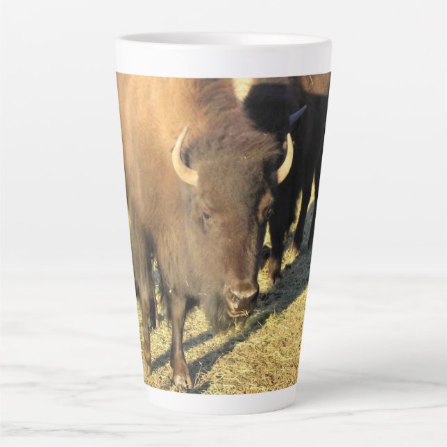 Bison in Colorado Latte Mug (Front)