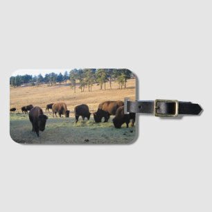 Bison in Colorado Luggage Tag