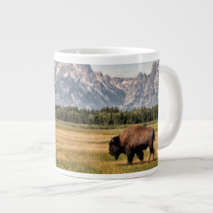 Bison in the Tetons Large Coffee Mug