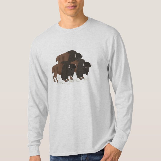 Bison Men's Tshirt (Front)