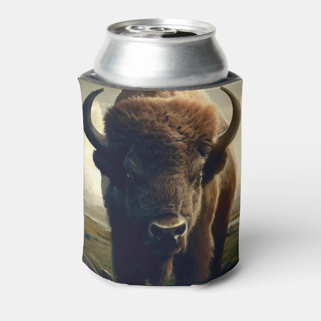 Bison Painting Can Cooler (Can Back)